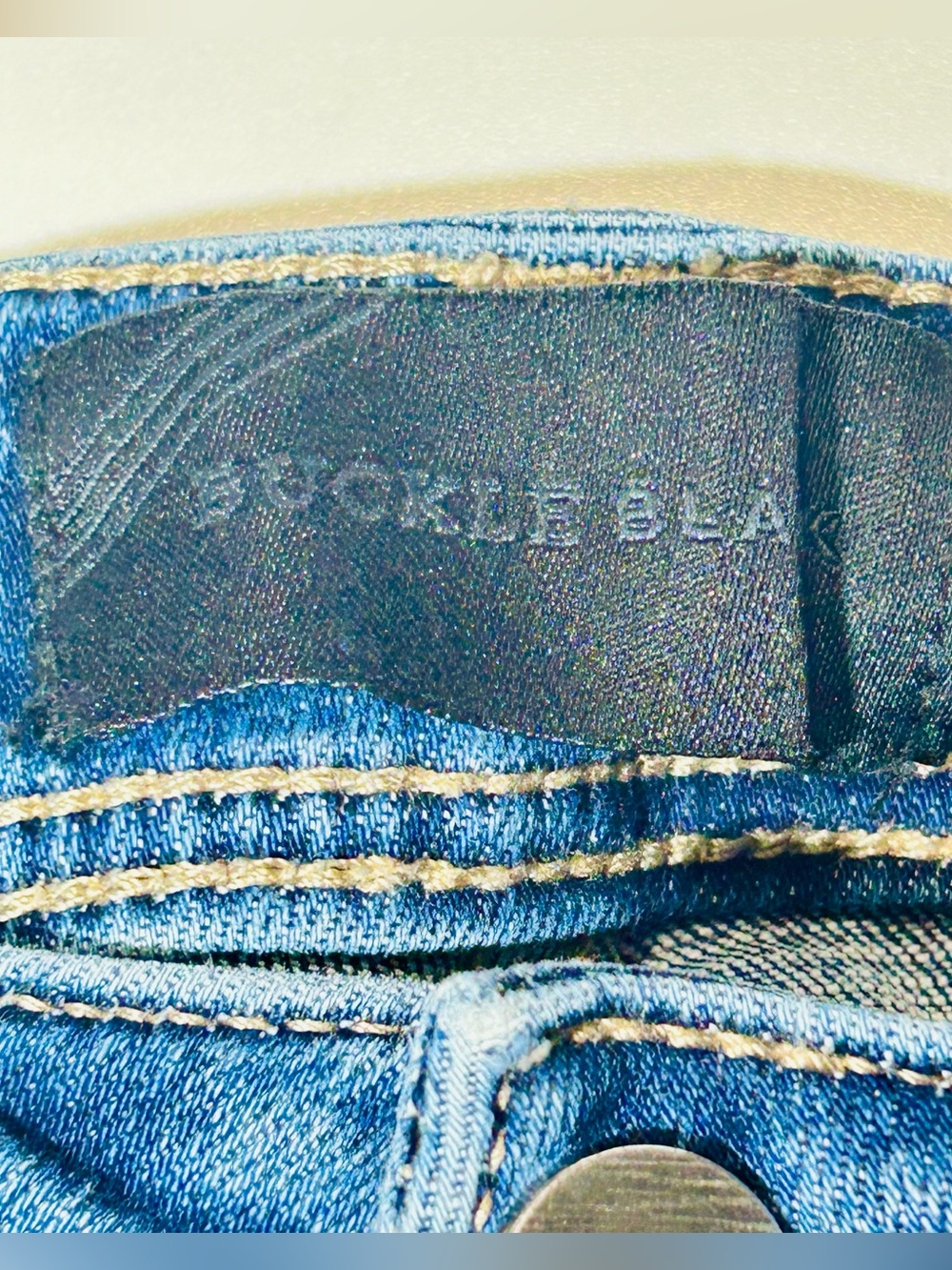 BKE Buckle Black Fit No. 93 Slim Straight Jeans stretchy Women’s Size 25 - Picture 3 of 10